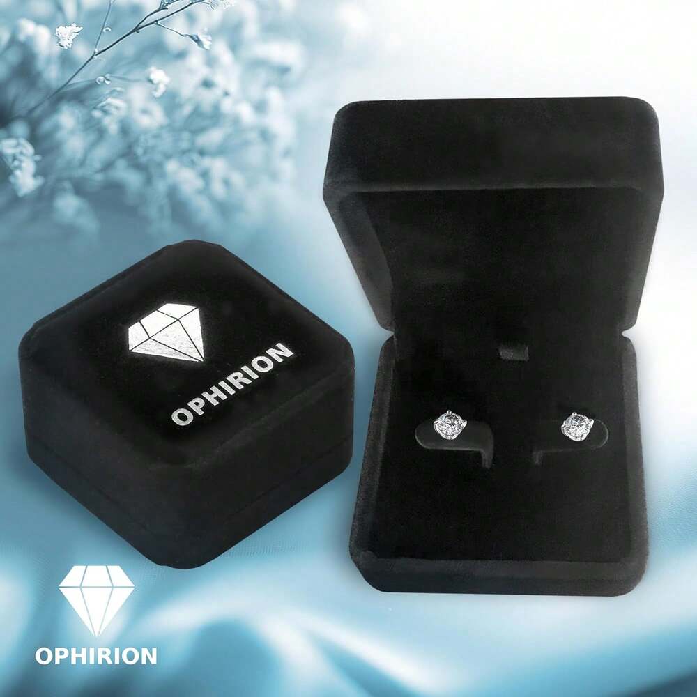 EWAJFBVMoissanite Stud Earrings Women & Men – 1.0 & 1.6 CTW Round Cut, Clarity Lab-Created – 925 Sterling Silver With White Gold Plating – Hypoallergenic, GRA Certified