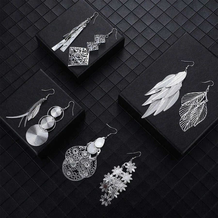 Fashion Earring12 Pairs Dangling Earrings For Women Fashion Vintage Bohemian Earrings Statement Drop Boho Long Fringed Jewelry